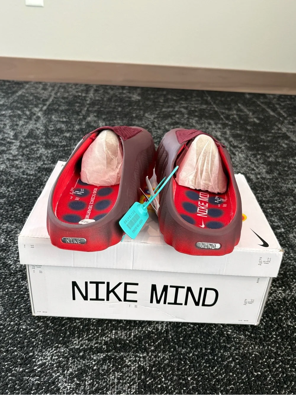 Nike red sandals